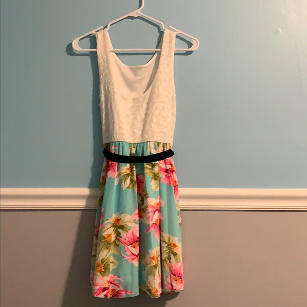 Pink Lily floral dress